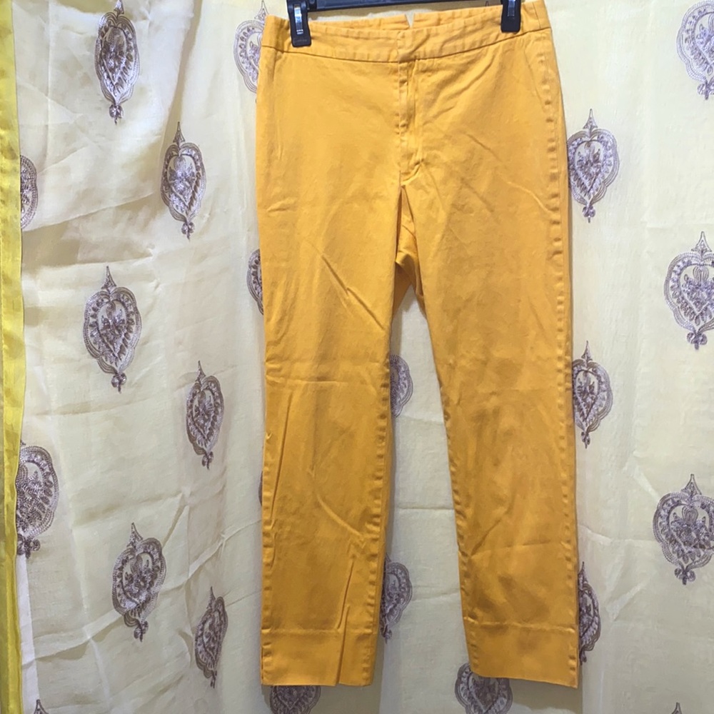 BARRY BRICKEN “BABE” COTTON/LYCRA PANTS SZ 4 HEM SPLITS